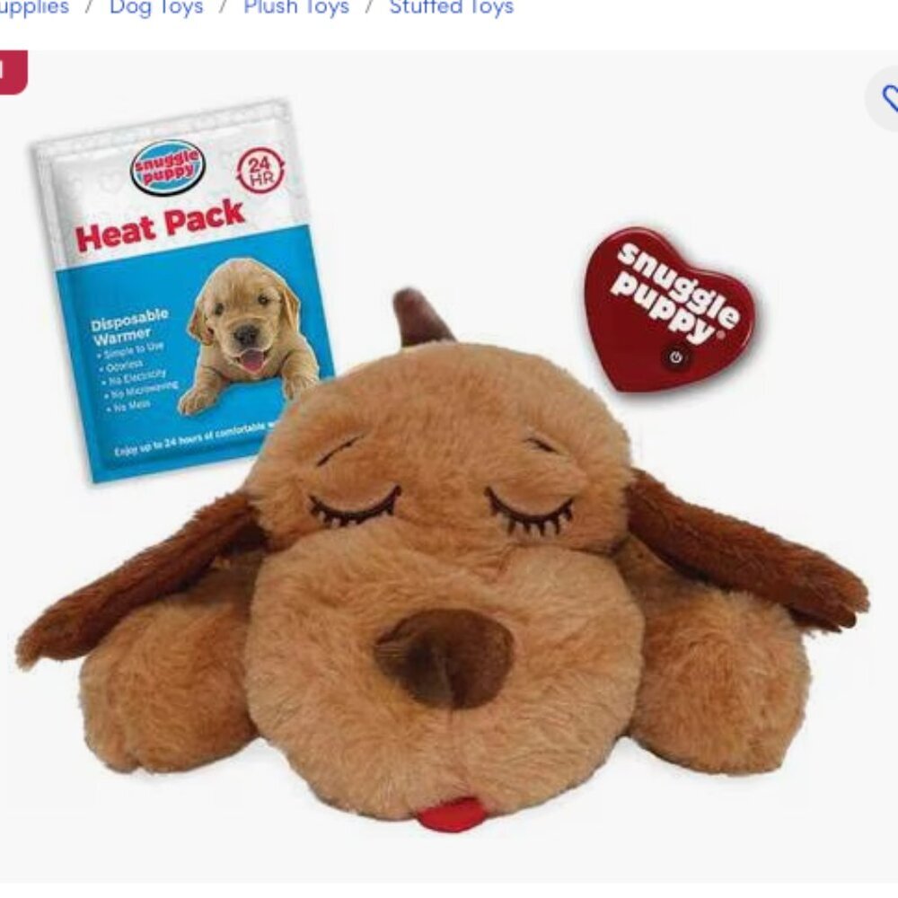 Heartbeat Dog Toy - Calming Blue